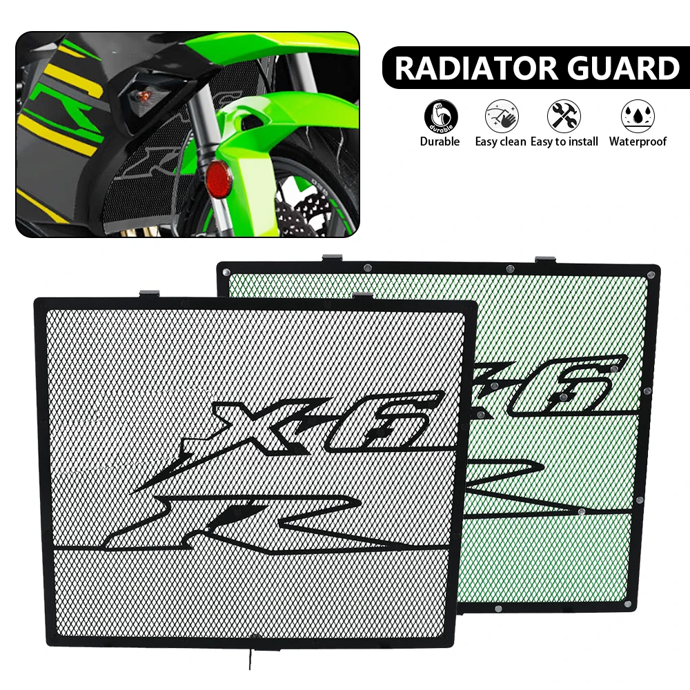 

2023 For KAWASAKI ZX-6R ZX6R ZX 6R 636 2019 - 2022 2021 ZX636 ZX-636 Motorcycle Radiator Grille Cover Guard Protection Protetor