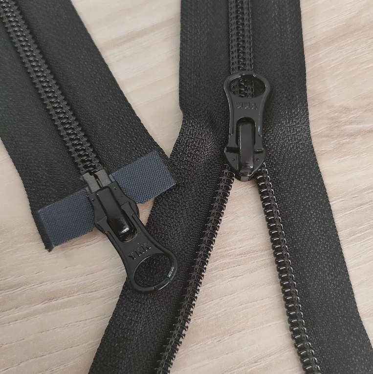 

YKK5 Nylon Up and Down Zipper, Almond Slider Double Open Down Jacket Zipper 65,70,75,80CM