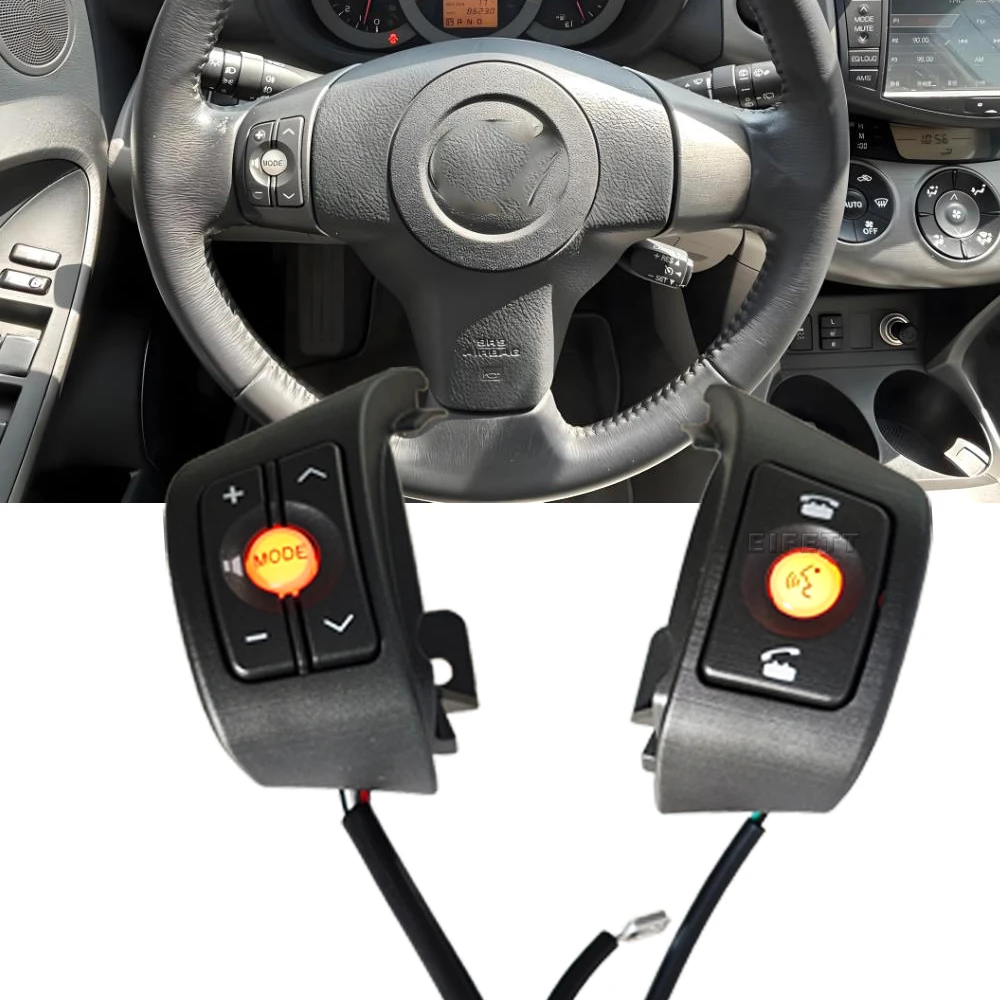 

84247-42030 Multi-function Car Steering Wheel Control Buttons Switch Styling Buttons For Toyota RAV4 XA30 ACA30L 2006 2007 2008