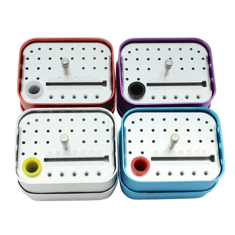 1pc Dental Disinfection Burs Box 30 Holes Drills Endo Files Holder Full Hole Endo Box Autoclave Sterilizer Dental supplies