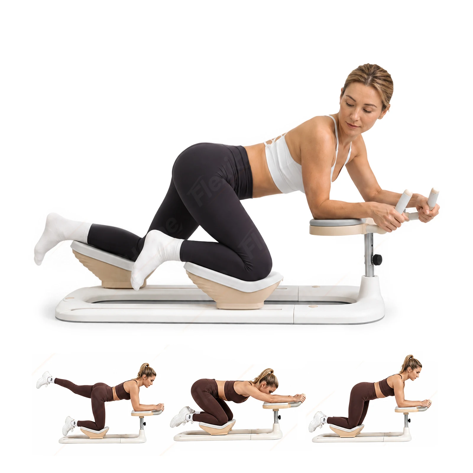 Twist Crawler V2 Anti-Slip Foldable ABS Material Adjustable Bodybuilding Fitness Crawling Machine Core Strength Trainer Home Use