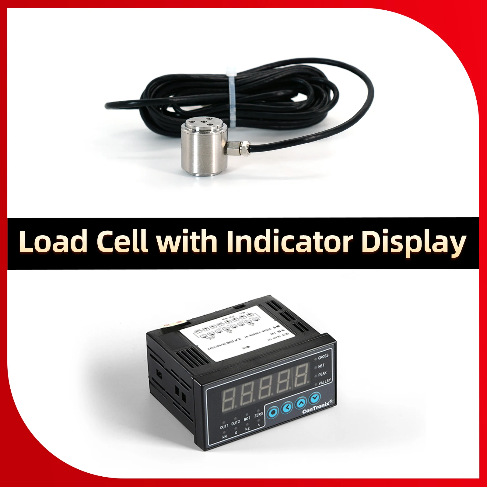 Capteur de cellule de charge à micro-colonnes et affichage indicateur, pression de test et force de compression pour balance électronique, verrouillage de crête/Valley