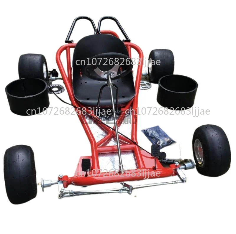 Drift Kart Accessories Full Set Frame Body Front Steering Rear Axle Rear Bridge 5inch Tires factory direct supply