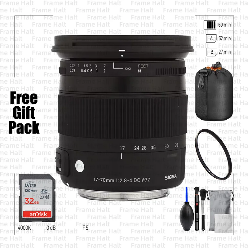 Objetivo Sigma 17-70mm f/2.8-4 DC Macro OS HSM para Montura Canon y Montura Nikon, Objetivo Gran Angular con Zoom Automático