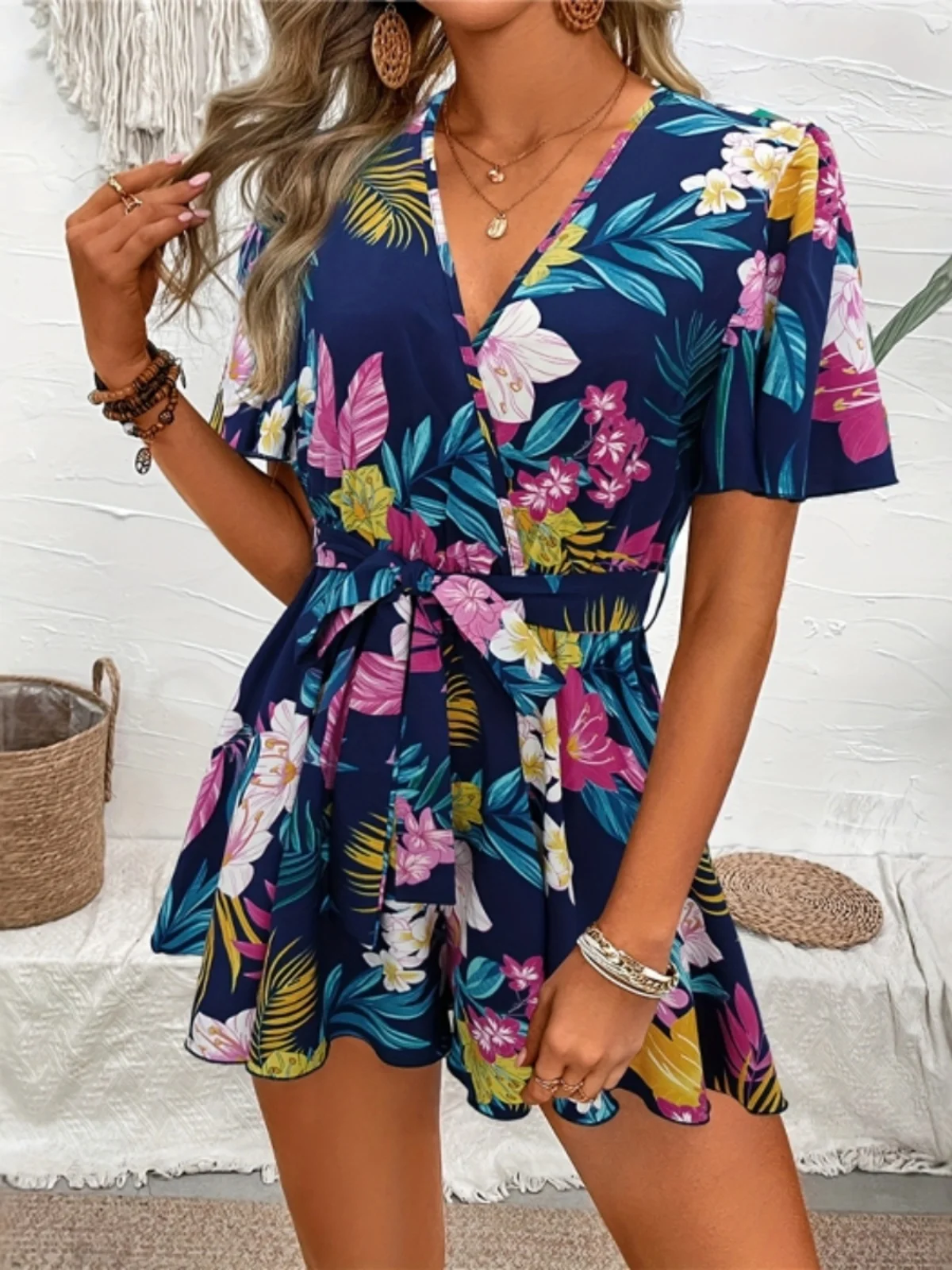 

Faion High Waist Jumpsuit orts Women Street Sle ort Pants Skirt Pants Spring Summer Casual Comfortable Online Exclusive