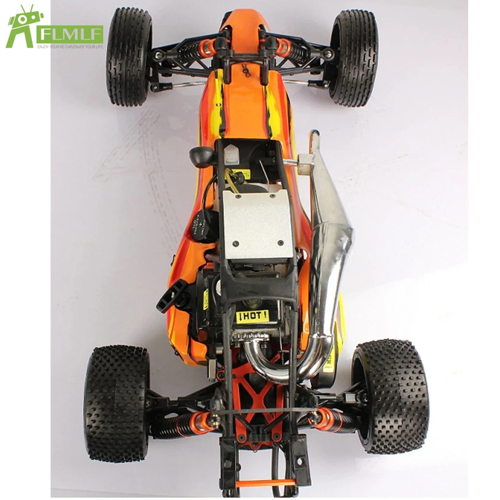 23CC ~ 36CC Motor Uitlaatpijp Zijpijp Verwisselbare Fit voor 1/5 HPI ROFUN BAHA ROVAN KM BAJA 5B 5T 5SC Rc Auto Speelgoed Onderdelen