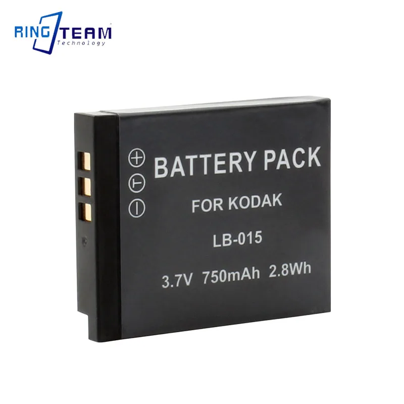 LB-015 LB015 batería 750mAh para KODAK PIXPRO WPZ2 cámara Digital WiFi resistente al agua a prueba de golpes y polvo