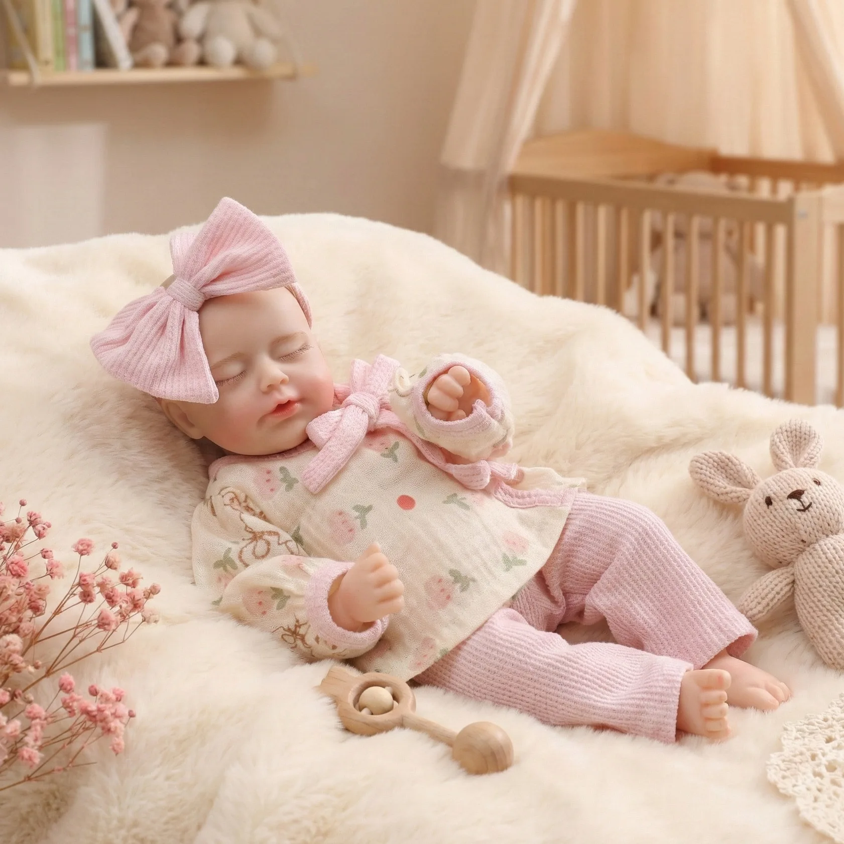 

12-дюймовая (30 см) кукла-реборн из цельного силикона для детей