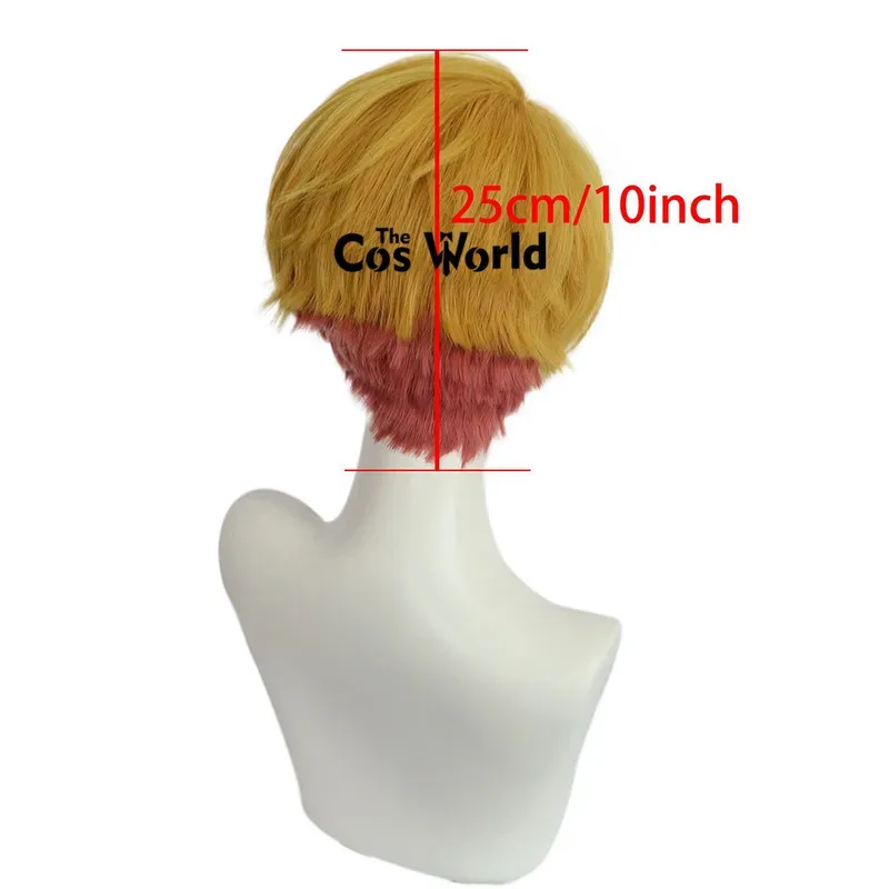 Oshi no Ko 호시노 아쿠아마린 25cm 짧은 스트레이트 애니메이션 코스프레 가발 섬유 내열성 합성 머리 + 가발 모자