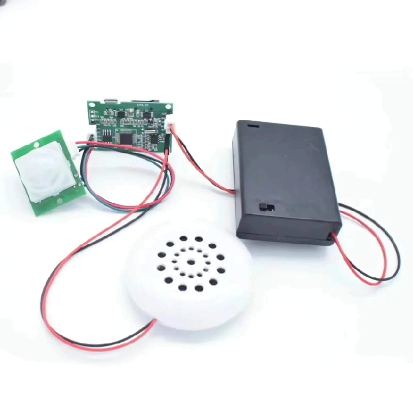 MP3 Music Voice Playback Kit Building Blocks PIR Infrared Sensor Sound Recording USB Download TF Card DIY Welcomer