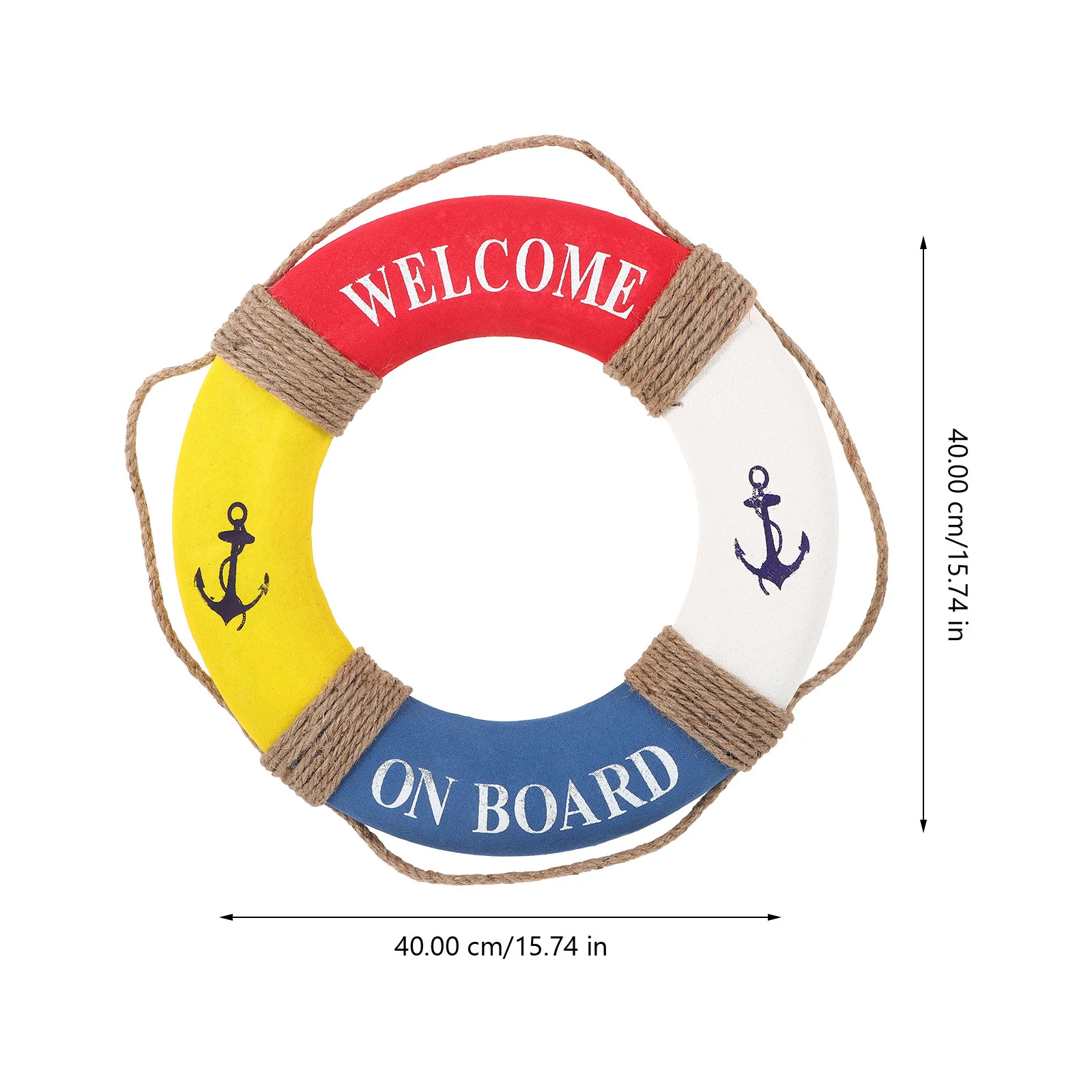 Nautical Foam Life Ring Buoy Ornament Decor Wall Hanging Decoration Home Coastal Door