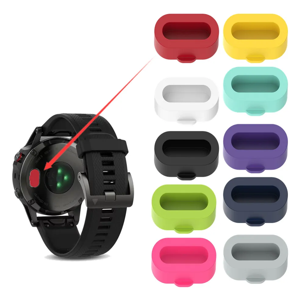 For Garmin Fenix5 5S 5X 6 6S 6X 7 7S 7X Charging Port Case Cover Silicone Dust Plug For Vivoactive4 4S / 3 Vivomove3 3S Venu