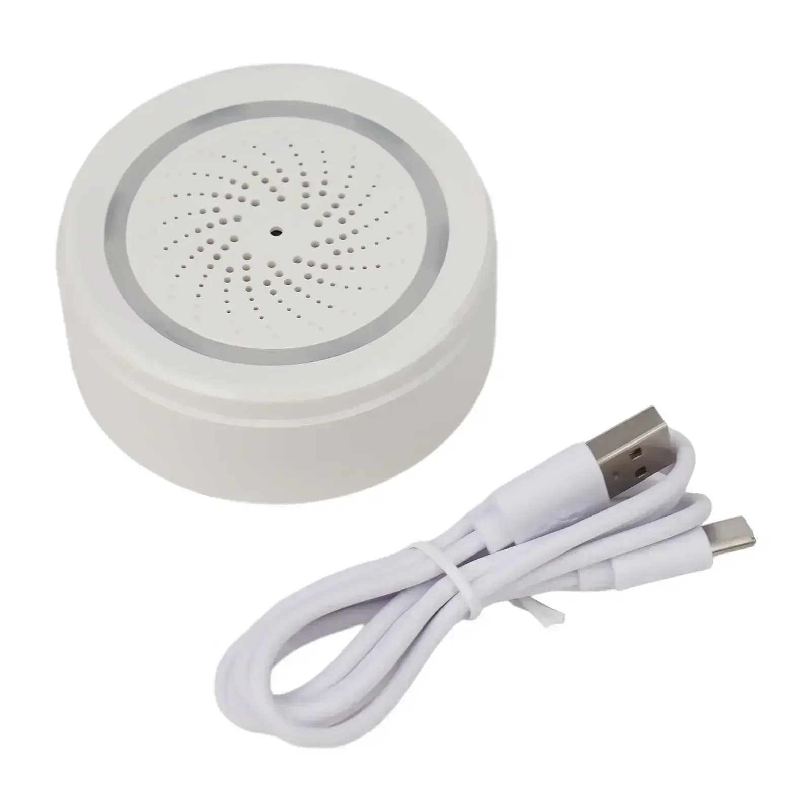 Smart WiFi Siren 100dB Loud Speaker Temperature And Humidity Sensor Mobile Notifications Interworking With Products