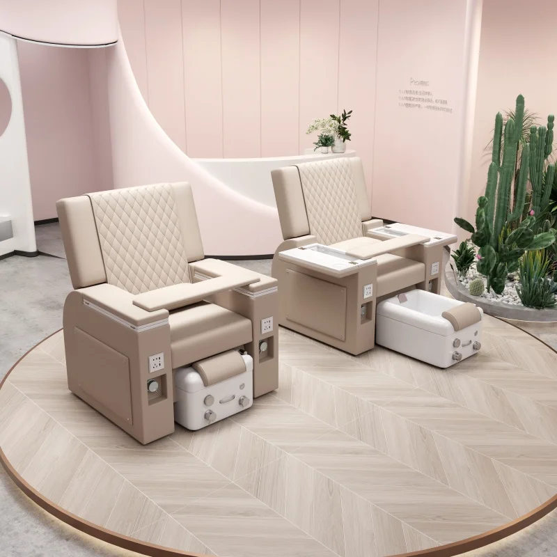 Multi-Functional Pedicure Chair for Spa Use Pipeless Jet System Whirlpool Tub Nail Salon Furniture with R-Knead Back System