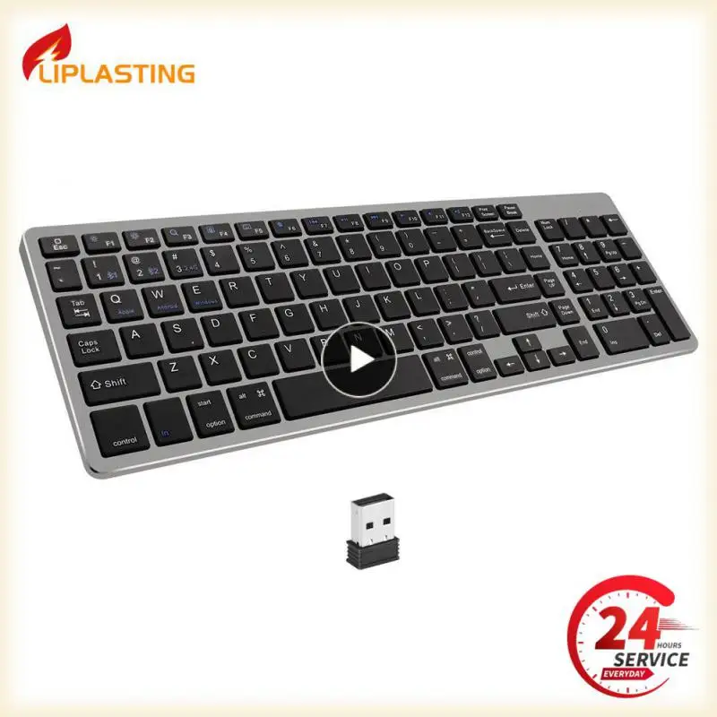 SeenDa 5.0 & 2.4G Wireles -compita Keyboard for Tablet Computer Silent Click Wireless Keyboard Russian Spain Korean