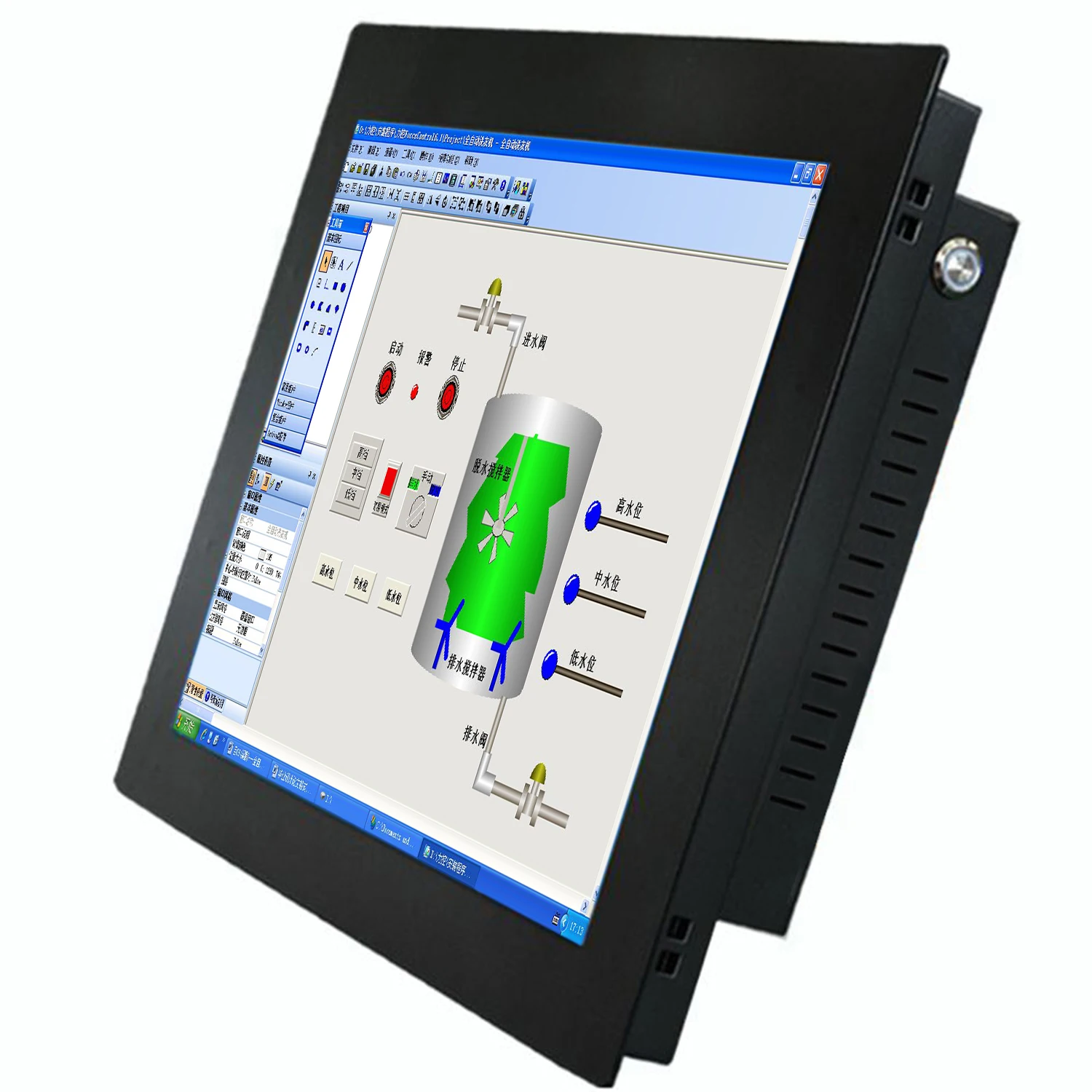 23.6 Inch Industrial Mini Tablet Panel PC All-in-one Computer Core i3 with Resistive Touch Screen Built-in WiFi for Win10 Pro