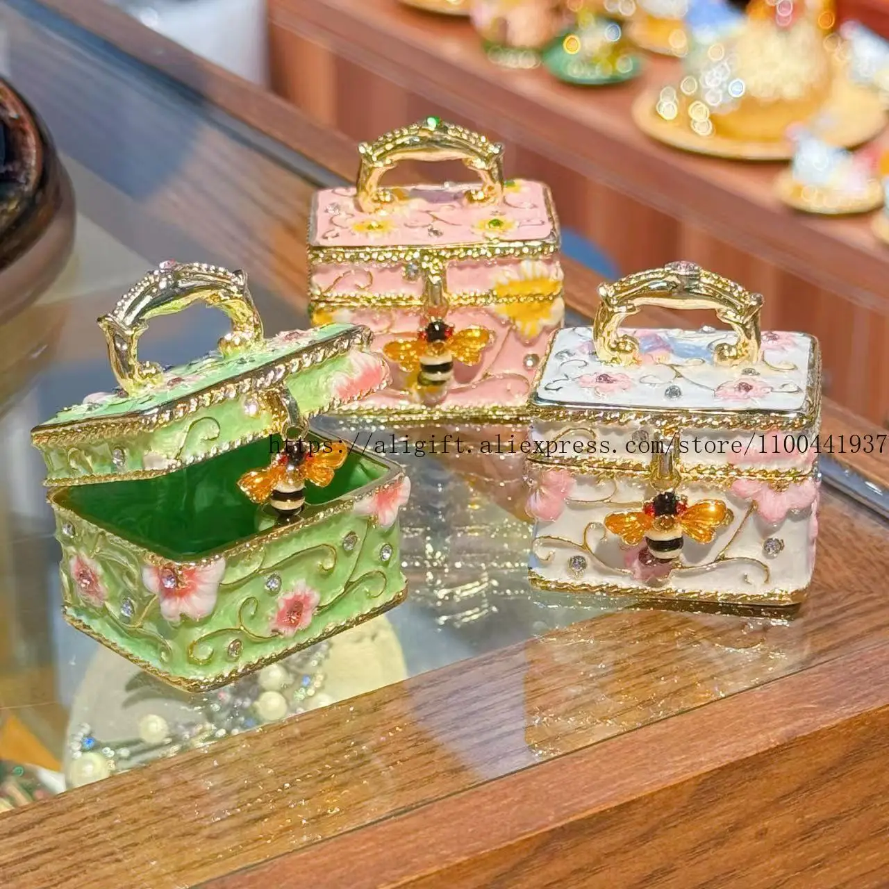 

Улей, эмалированная шкатулка для драгоценностей, химерный сотовый декор, сплав Cloisonome, ремесло ручной работы, креативное украшение для дома, уникальный подарок