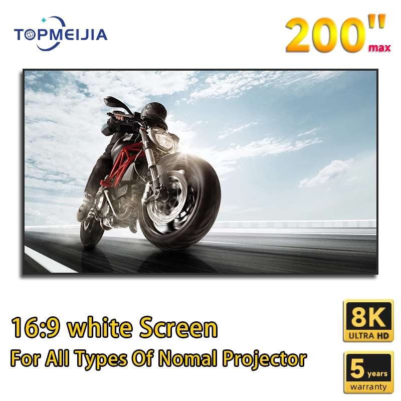 

120 inch Home Theater fixed frame Projection Screen 16:9 Matt White Fabric home cinema Projector screen