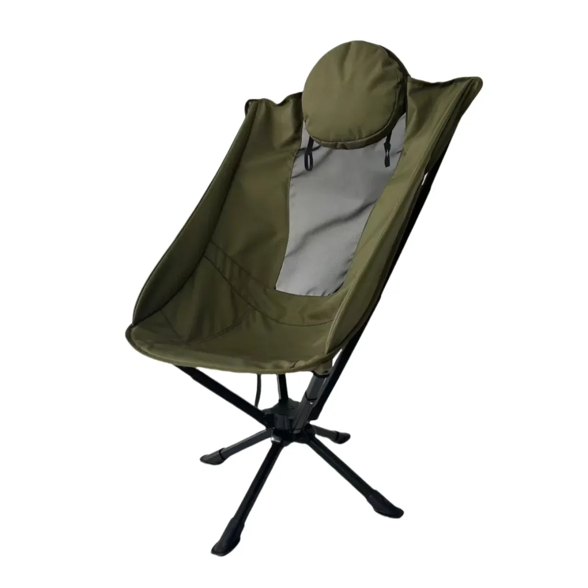 

Outdoor Furniture Portable Swivel Camping Chair Folding Aluminum Camping Chair with Pillow Rotatable