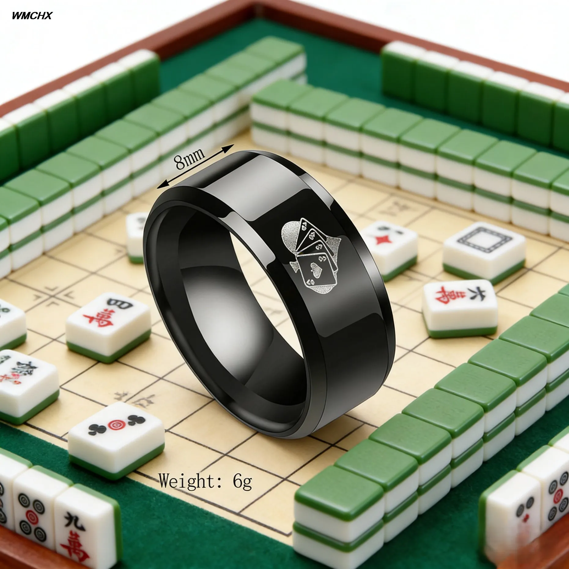 Playing Card Good Luck, Strength, and Confidence Ring - Four A Classic Ring Jewelry