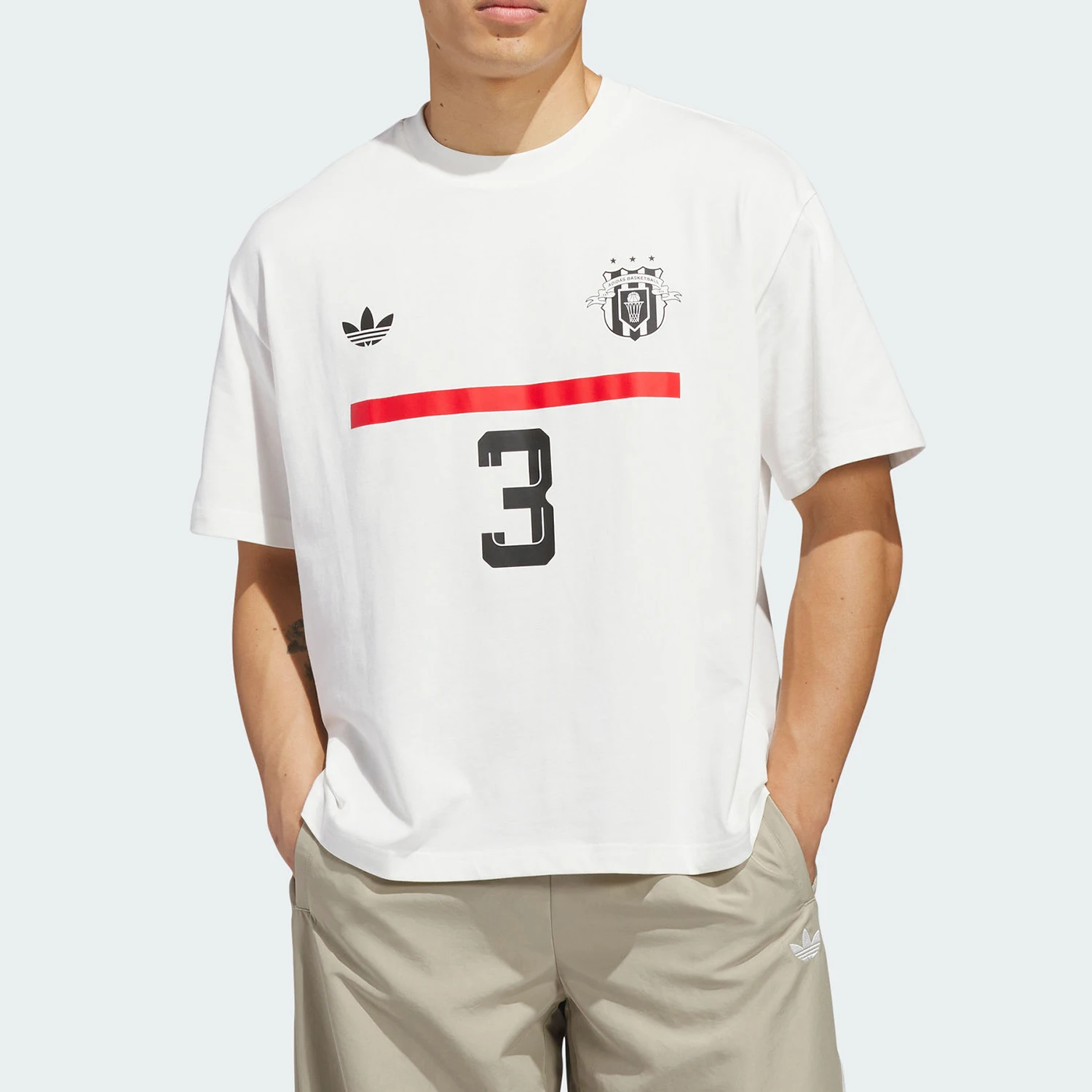 Adidas genuine three leaf clover JABARGFXT-SHIRTQ1 short sleeved T-shirt KB7848