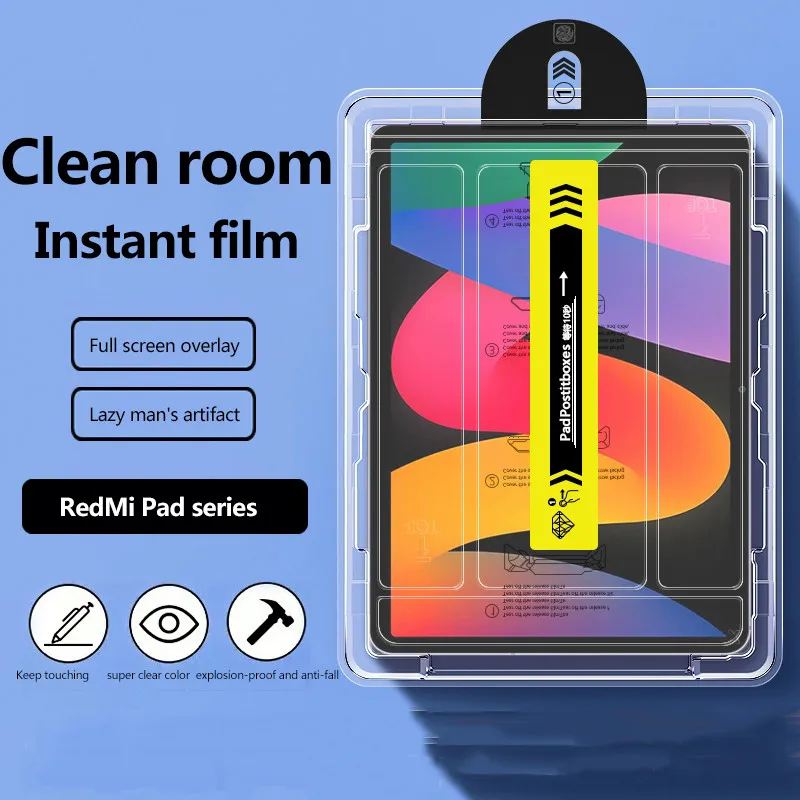 

Простая установка автоматического пылезащитного закаленного стекла для Redmi Pad Pro12.1 Pro 5G 12,1 SE 11 8,7 XiaomiPad 7 Pro 11,2 6 5 6S Pro Pad12.1