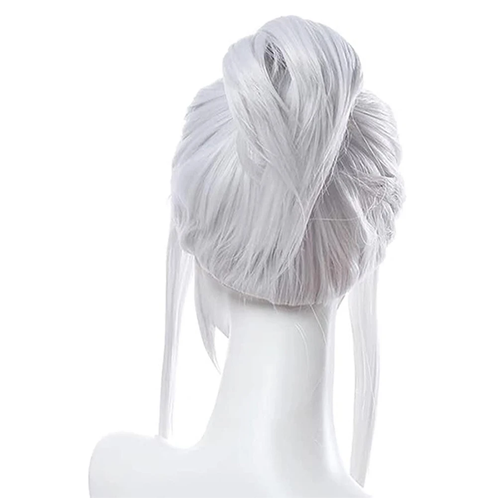 Valorant Fantasy JETT Cosplay Wig Heat Resistant Synthetic Hair Carnival Halloween Party Costume Accessories Props