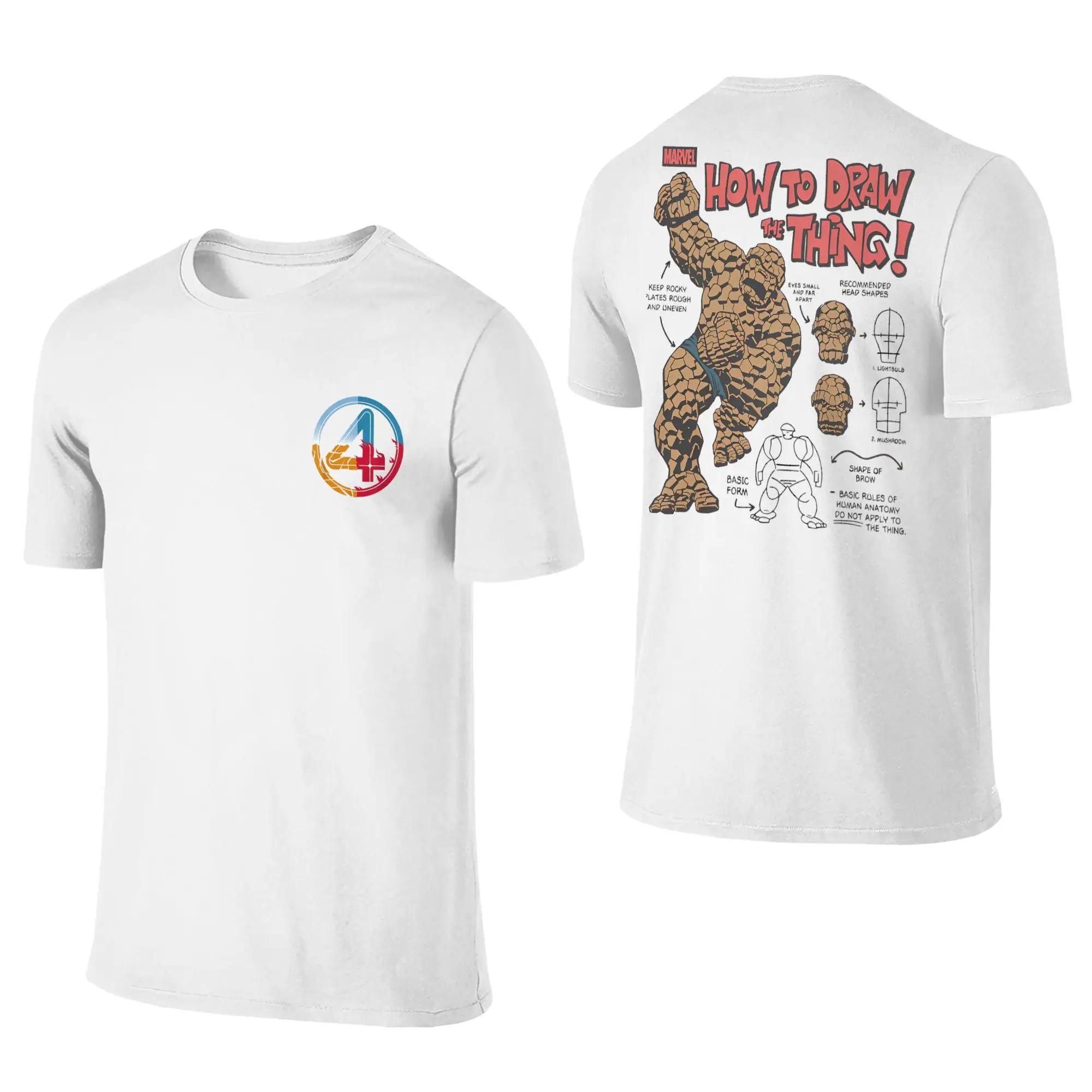 

Men Women T-Shirt Fantastic Four First Steps The Thing Cotton Tee Shirt Short Sleeve Ben Grimm T Shirts Clothes 2-sided Gift