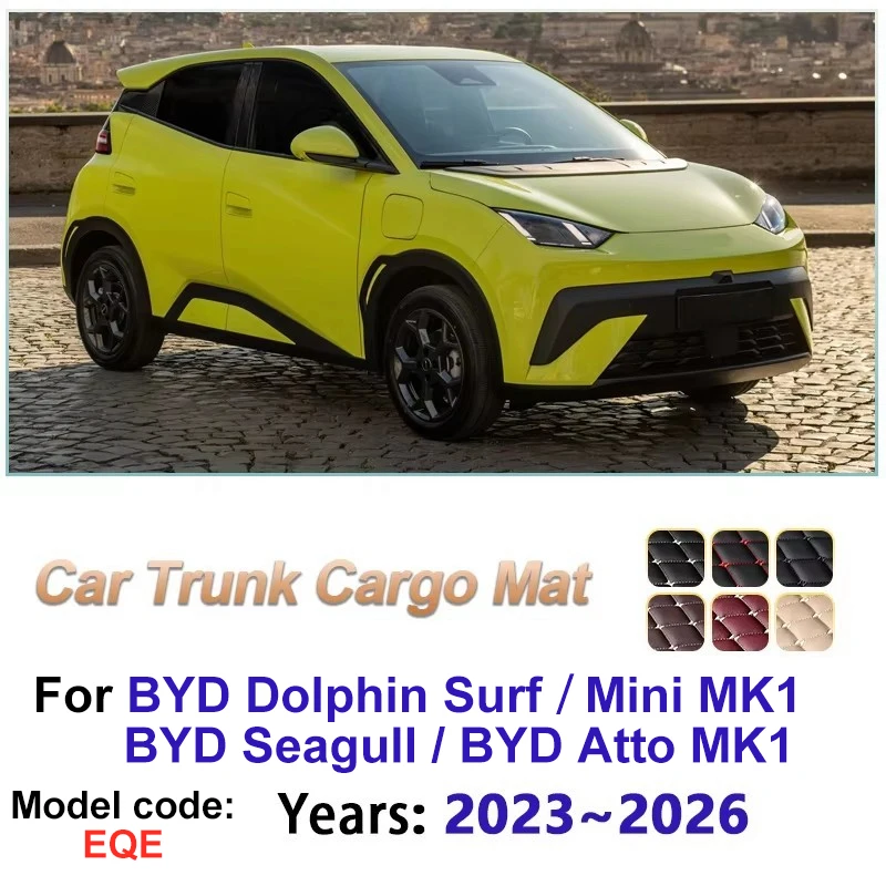 For BYD Dolphin Surf 2026 Accessories Mini Seagull MK1 2025 2024 2023 Car Trunk Mat Boot Liners Interior Pads Cushion Anti-dirty