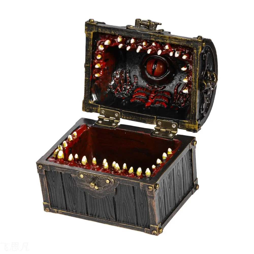 Retro Monster Box Storage Box Desk Organizer for Dungeons and Dragons DND Dice Jewelry Sundries Collectibles Souvenir Coins