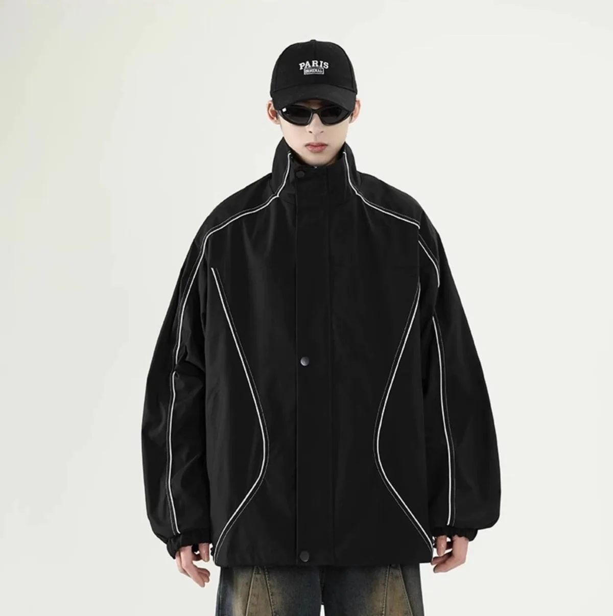 American Retrio Outdoor Sport Jackets Men Thin Spring Autumn Jacket Windbreaker for Men Vintage Jacket 90s Men Clothing