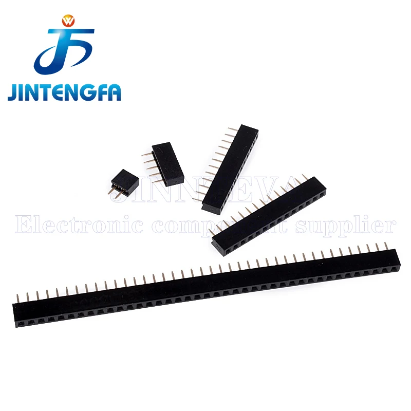 20PCS 2.0mm Black single row Female Header Connector 2P 3P 4P 5P 6P 7P 8P 9P 10P 12P 14P 15P 16P 20P 25P 26P 40Pin PCB JST