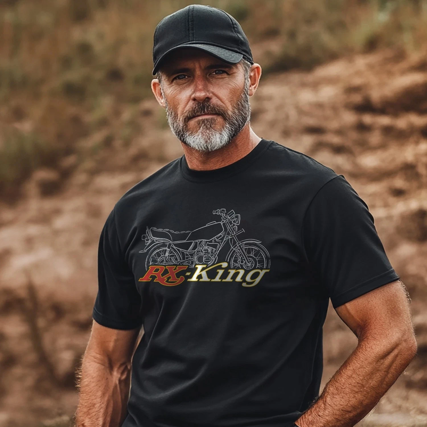 لياماها RX King 1983-2009 المشجعين-دراجة نارية تي شيرت Harajuku الجرافيك تي شيرت الرجال الملابس أربعة مواسم نمط #6