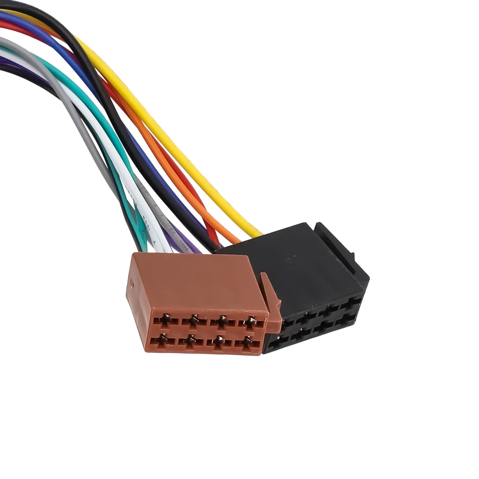 For Bora For Golf Cable Connector Plug Radio Wiring Harness Black Non-deformation Wear-resistant 12V 220mm ABS