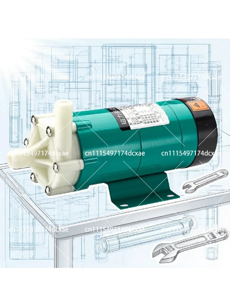 Magnetic Drive Pump Acid Alkali Resistant Corrosion Proof Fluoroplastic Chemical Water Pump 110V 220V