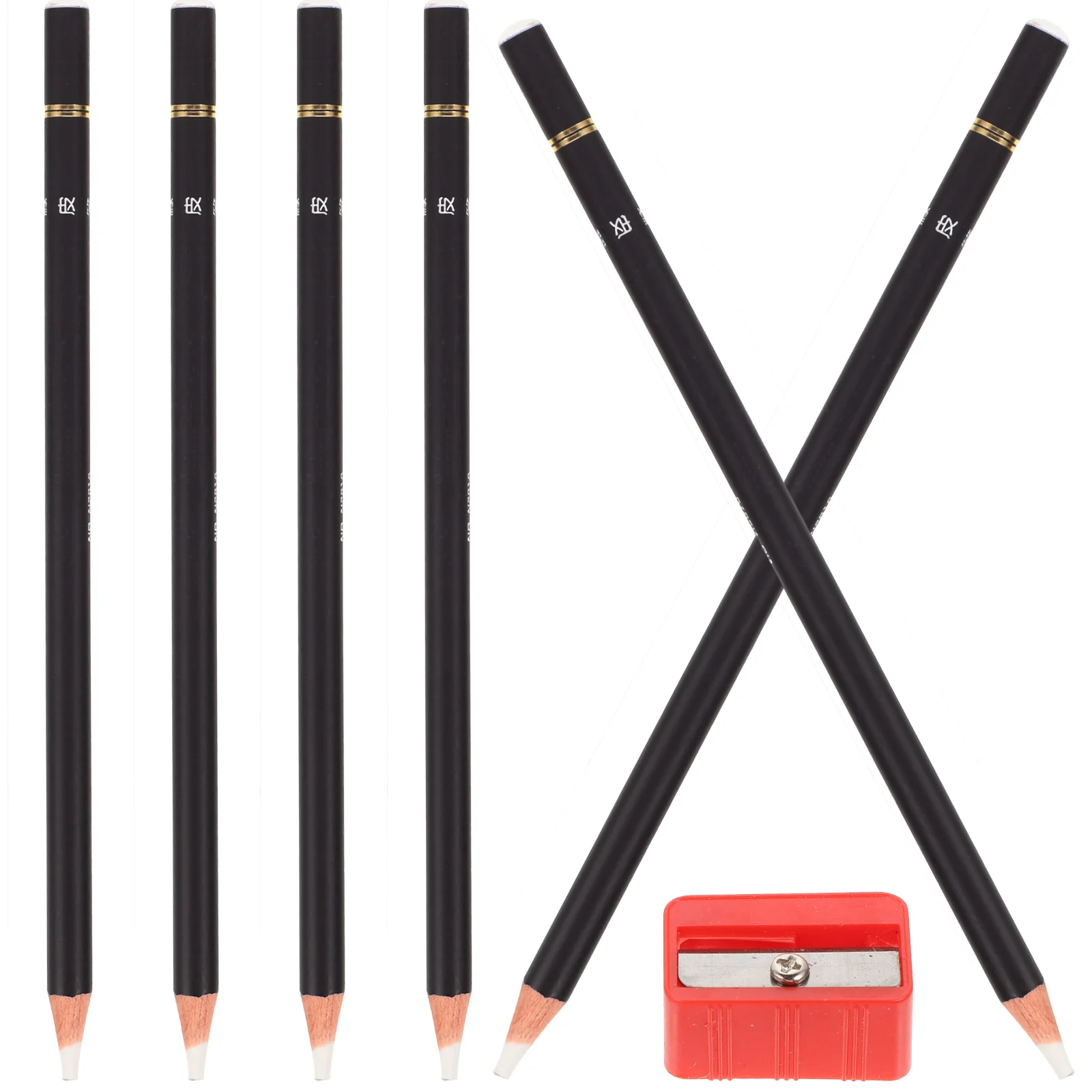 

6 Pcs Kneading Student Use Pencil Small Wood Highlighter Pastel Rubbers Erasers