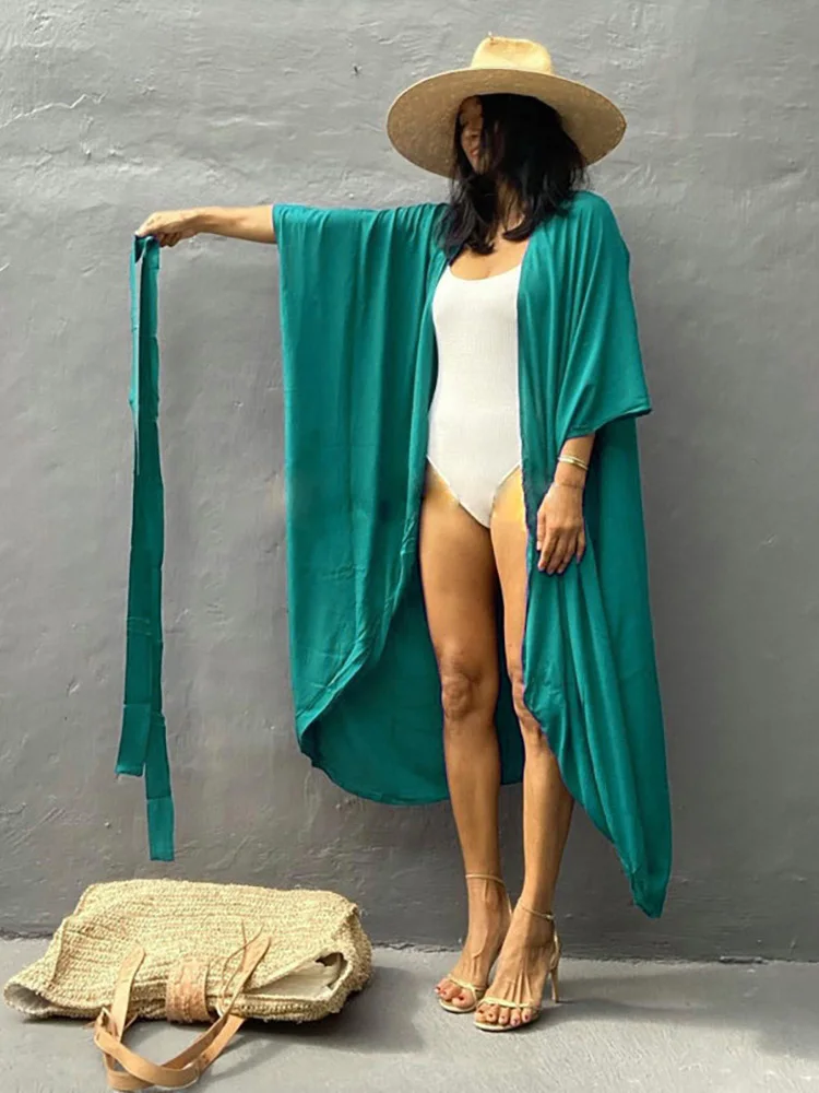 Kimono para mujer, ropa de playa, Túnica Sexy, traje de baño, Pareo, vestido de verano, 2023