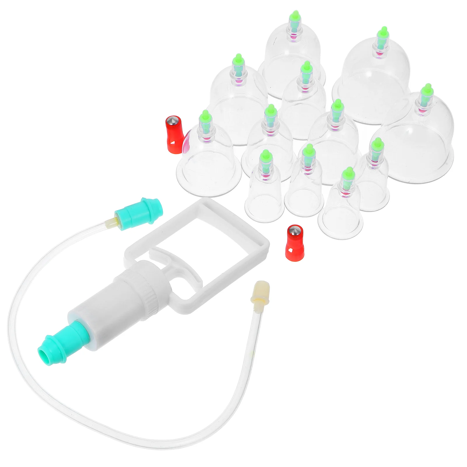 

Vacuum Cupping Device Kit for Massage Therapy Accessory Tool Pump Clear Cups Equipment