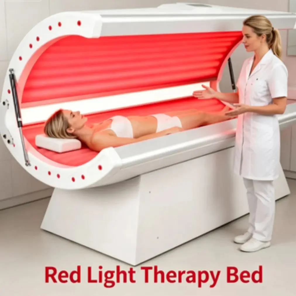 Red light therapy bed for beauty skin whitening red light therapy collagen SPA infrared red light therapy bed whole body tissue