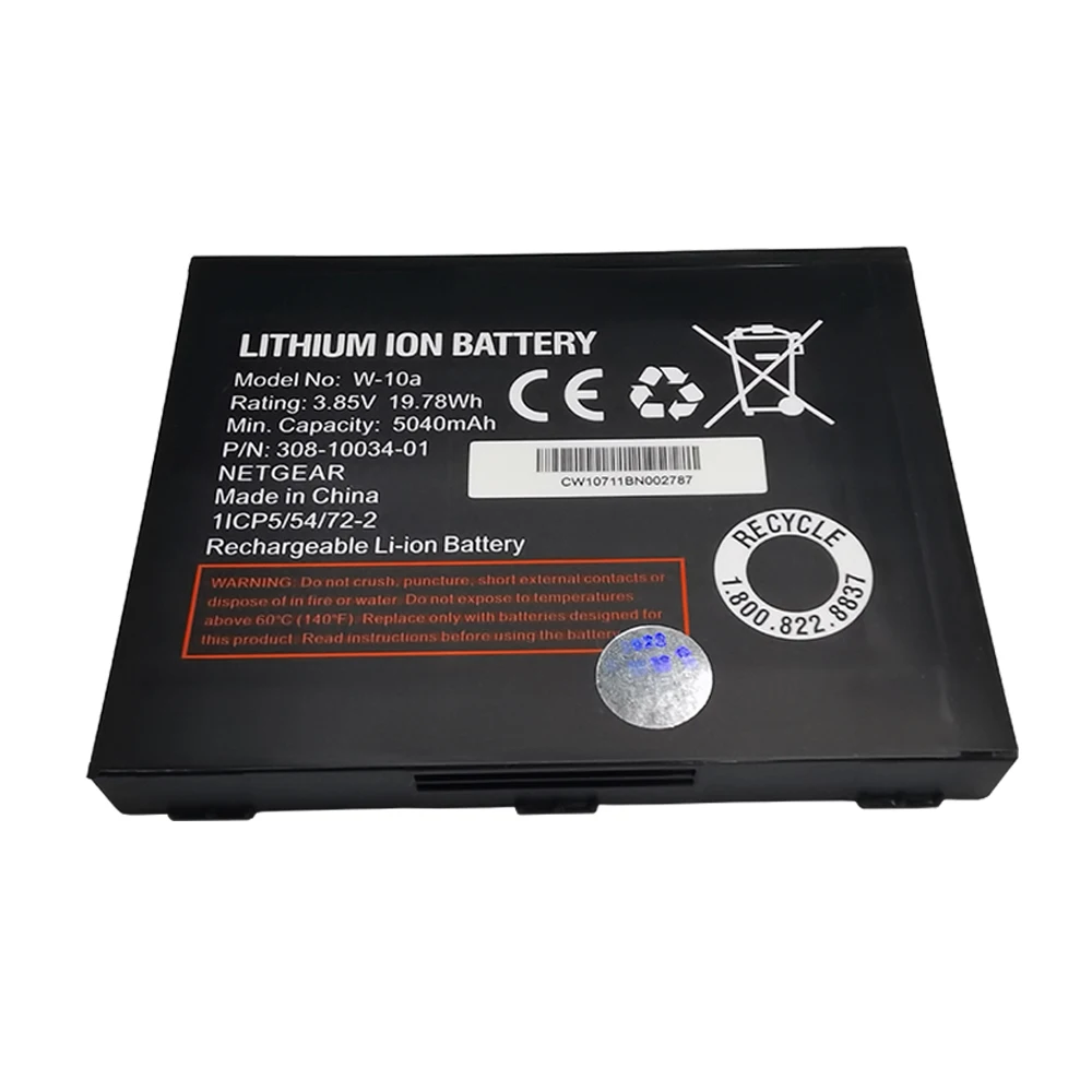NETGEAR NightHawk M2 MR2100 W10A W-10A 무선 라우터 배터리 3.85V 5040mAh 충전식 리튬 이온 배터리