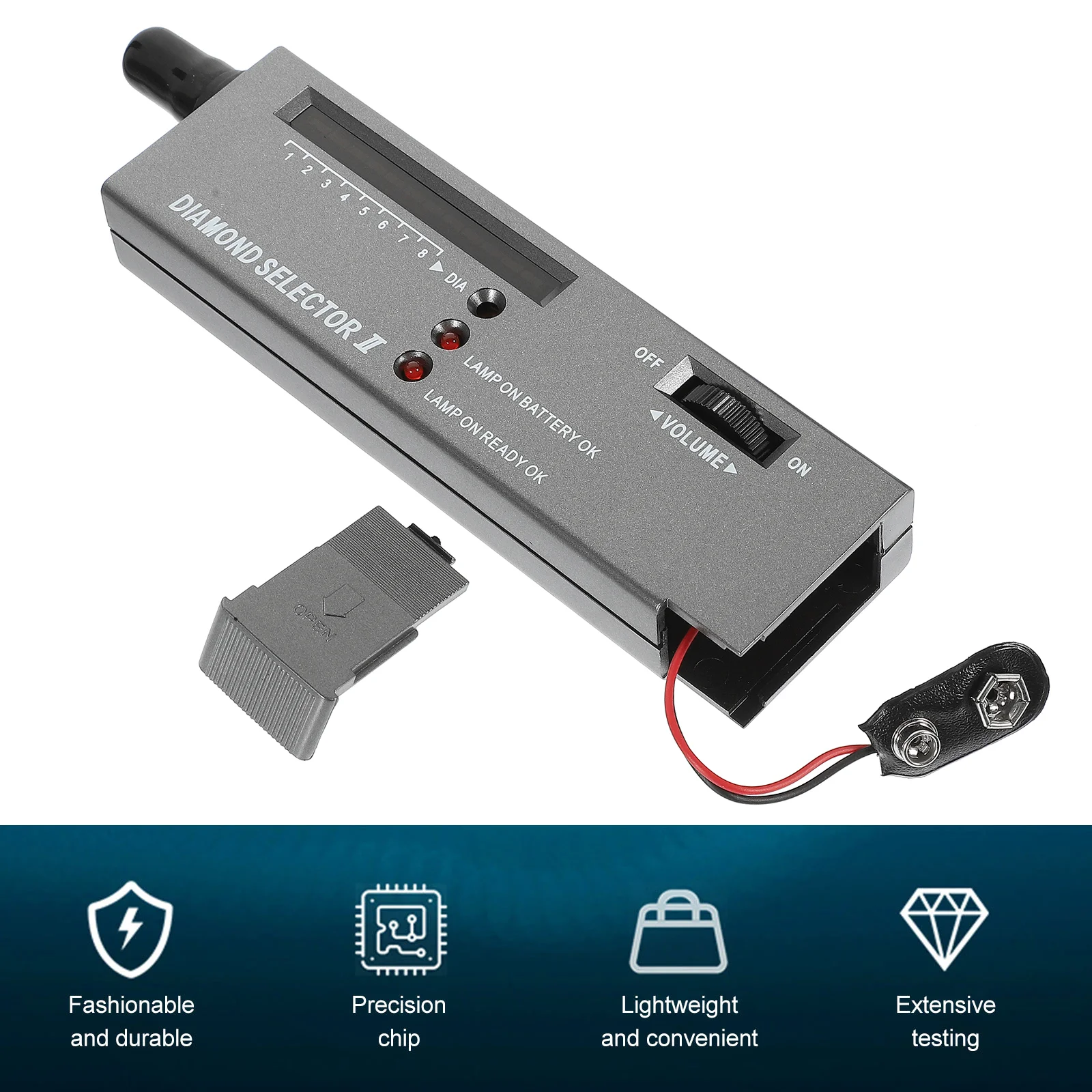 Probador electrónico de diamantes, bolígrafo de oro y plata de alta precisión, Selector profesional de diamantes de joyería, Detector de mentiras Ii