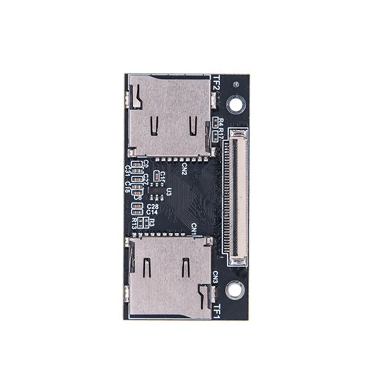 2X TF Adapter Card Dual TF Card to Anti-Interference Connection Card Suitable for Computer and Game Consoles