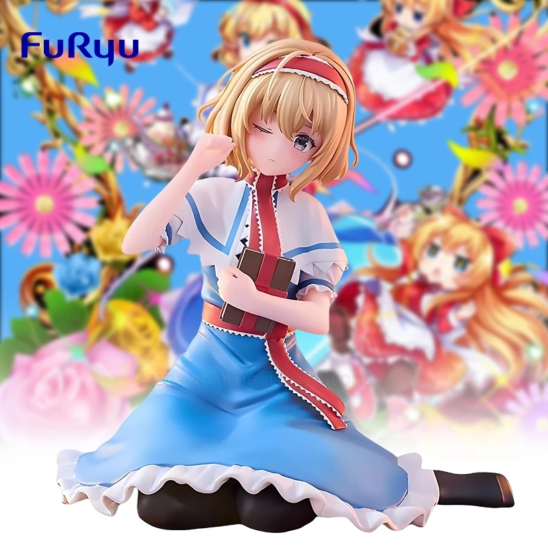 Оригинальный натуральный FuRyu 10 см Touhou Project Alice Margatroid, стопор для лапши, аниме, фигурки, модель, коллекция, орнамент, игрушки