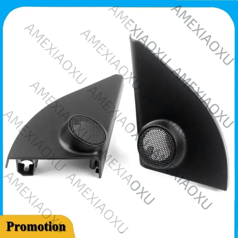 AMEXIAOXU  Car Door Panel Audio Horn Cover Tweeter Triangular Speaker Loudspeaker Cover Trim For Toyota RAV4 2014-2018