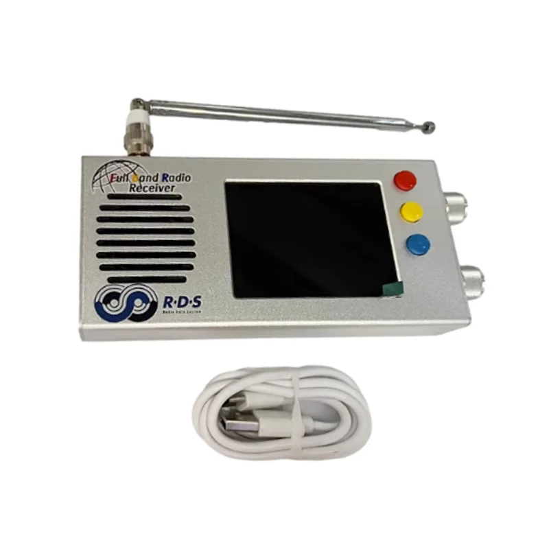 جهاز استقبال راديو FM و MW كامل النطاق ، موجة قصيرة ، HF ، LW ، شاشة LCD 3.2 بوصة ، بطارية 5000mAh ، علبة معدنية ، مكبر صوت ، هوائي ، V1.15 ، TEF6686