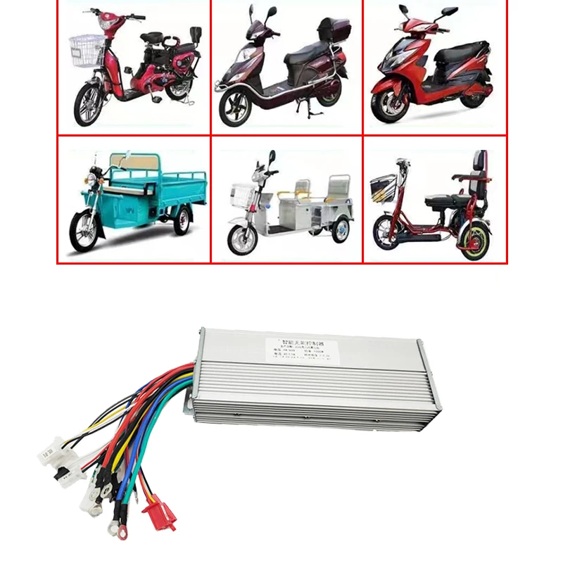 48V 60V 64V 72V 1000W 1500W 2000W elettrico ad alta potenza a due ruote a tre ruote senza spazzole Dc Controller motore universale