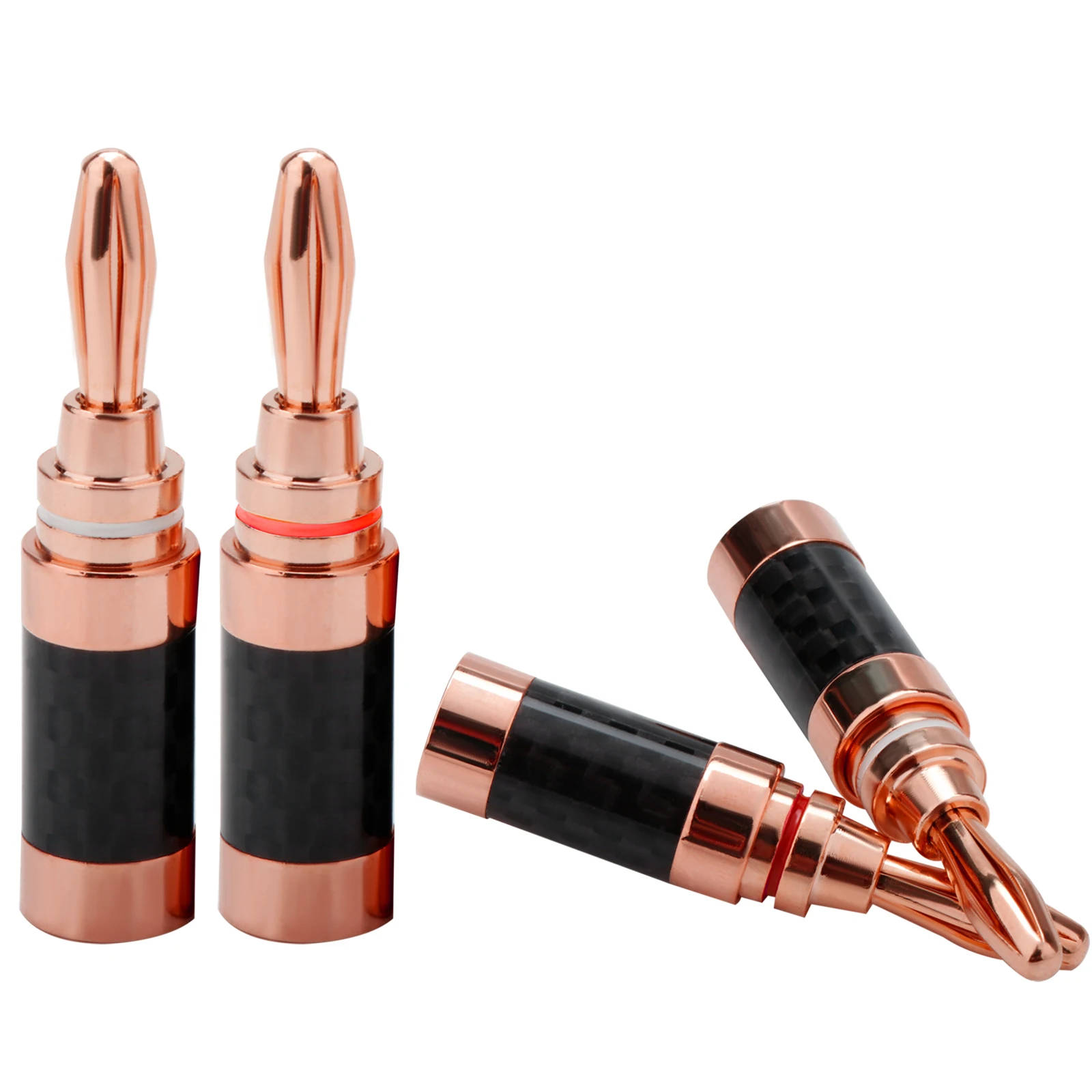 Bananenstecker-Anschluss, Kalble-Lautsprecherserie für rosévergoldete Stecker aus Carbor Fiber – Detail 6