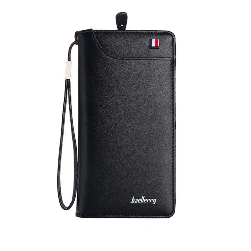 

Men Chain Long Wallet Fashion Multiple Card Slim Long Thin Male Luxury Designer Wallet Men Clutch Bag Coins Bag Business Purses