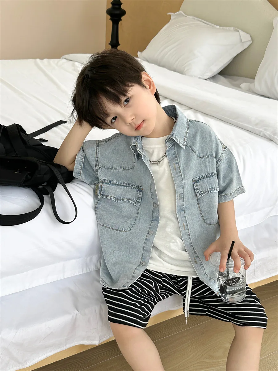 

Новинка 2026, весенне-осенние хлопковые однотонные футболки для маленьких девочек и мальчиков, пальто B, милая детская повседневная одежда