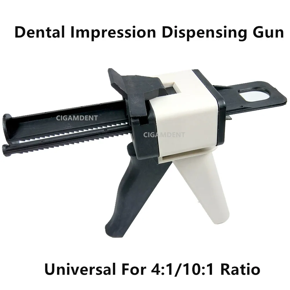 1Pc Dental Impression Mixing Dispensing Gun Dispenser Cartridge Delivery Caulking Gun 50ML